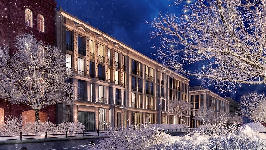 вечернее фото ЖК Маленькая Франция